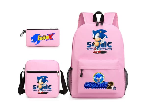 Sonic Student Backpack Kolmiosainen setti7