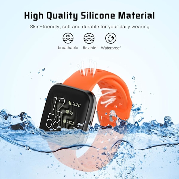 Urheilurannekkeet Fitbit Versa 2:lle ja Versa-sarjalle - 4 väriä
