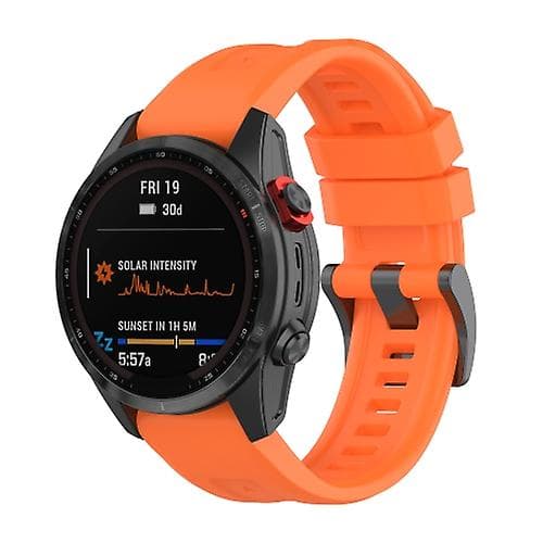 Til Garmin Fenix ​​7s Quick Release Silikone Urrem Orange