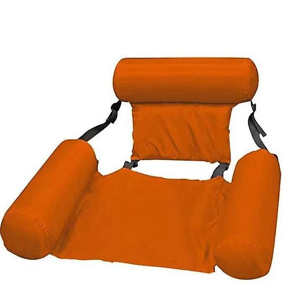 Oppustelige madrasser Vandsvømmebassin Tilbehør Hængekøje Loungestole Pool Float Vandsport Legetøj Flyde Måtte Pool Legetøj Orange