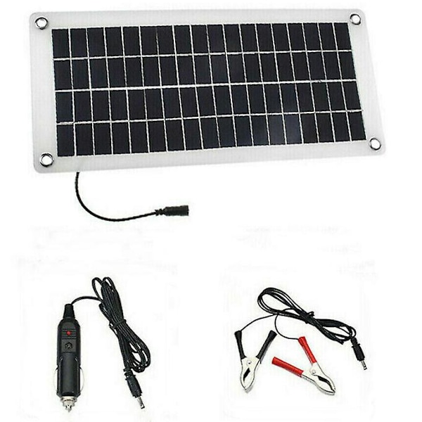 20W solcellepanel-sæt 12V til 18V batterioplader RV rejse trailer campingvogn