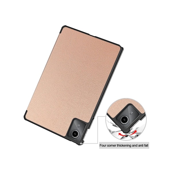 Fodral för Lenovo Tab M10 Plus 10.6 125fu 2022 Trefaldigt Vilande Anti Fall (gen 3) (Roséguld)