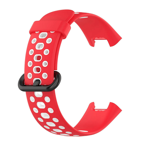 Tvåfärgat silikonarmband för Xiaomi Redmi Watch 2 Lite Red White