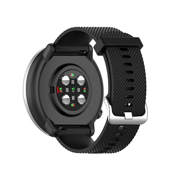 Til Polar Ignite Fashion Textured Silicone Replacement Watch Band Black