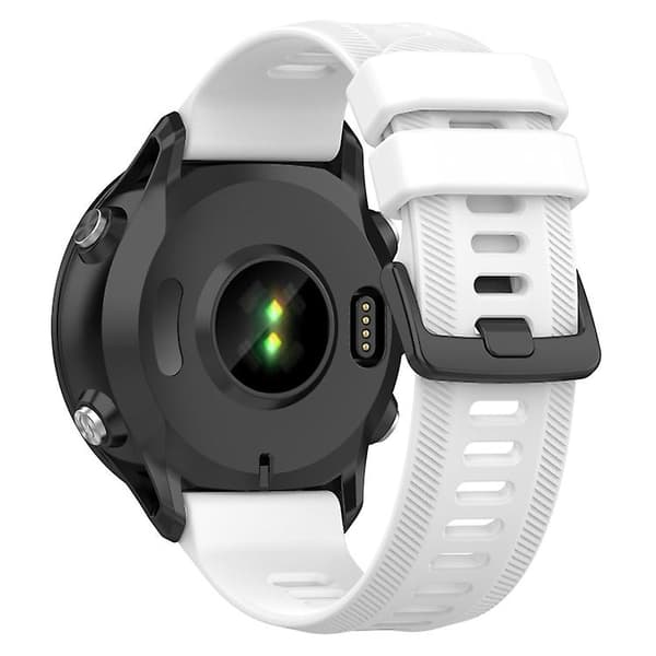 For Garmin Forerunner 955 22mm Silikon Twill-klokkerem White
