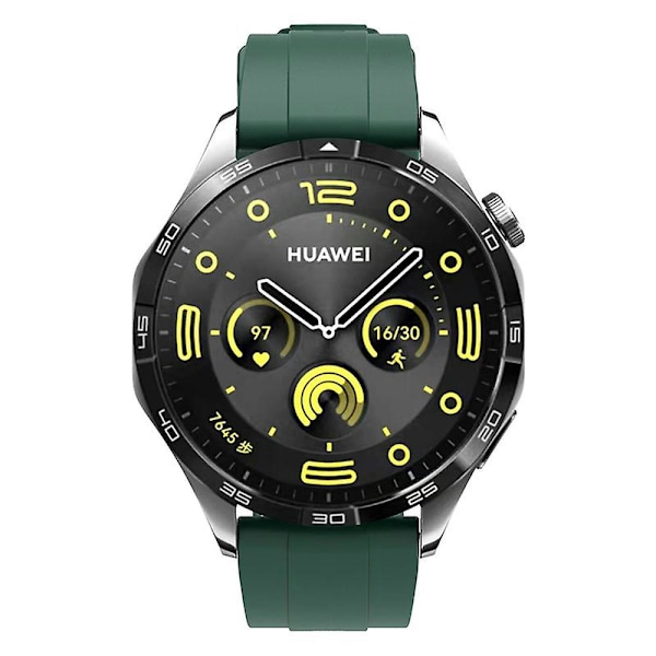 22mm Silikonihihna Vaihdettava Älykello Huawei Watch Gt 4 46mm Blackish Green