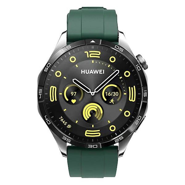 22mm Silikonihihna Vaihdettava Älykello Huawei Watch Gt 4 46mm Blackish Green