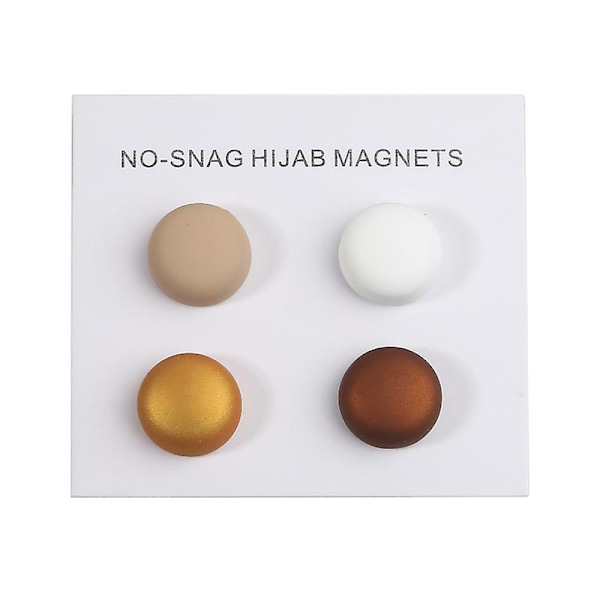4st glänsande Premium Stark Hijab Magnet Pins Multi-användning Hijab Brosch Smycken D