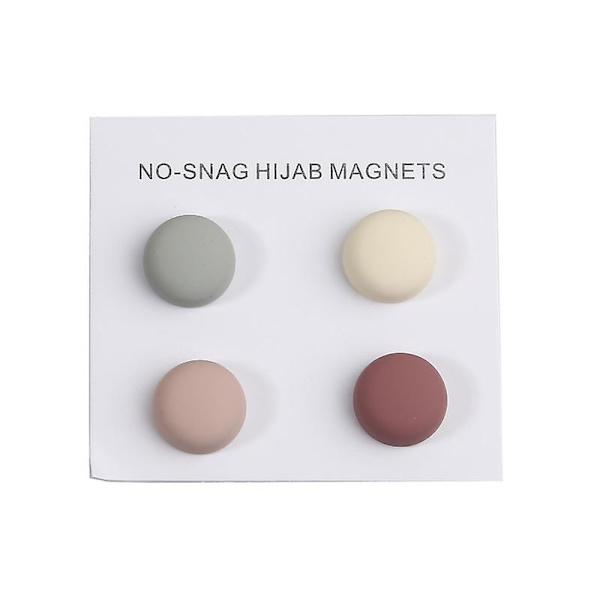 4st glänsande Premium Stark Hijab Magnet Pins Multi-användning Hijab Brosch Smycken C