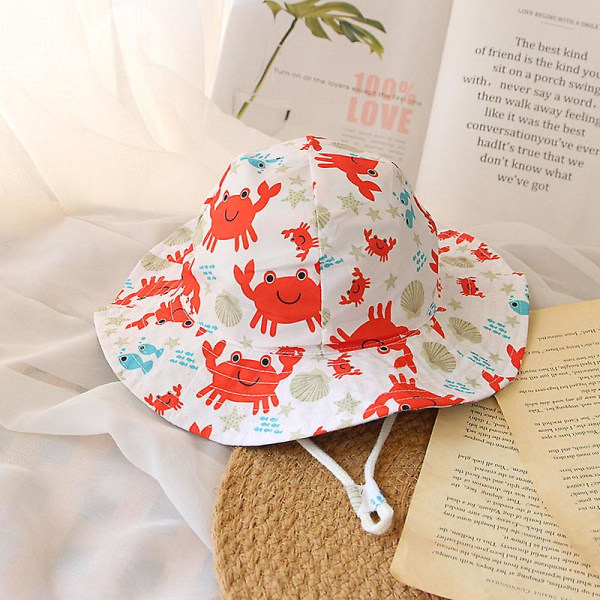 Dinosaur Print Baby Solhatt Mjuk Utomhusflicka Boy Bucket Hat style1
