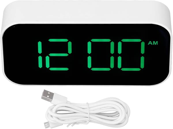 Väckarklocka Digital Sängväckarklocka med Stor LED-Display