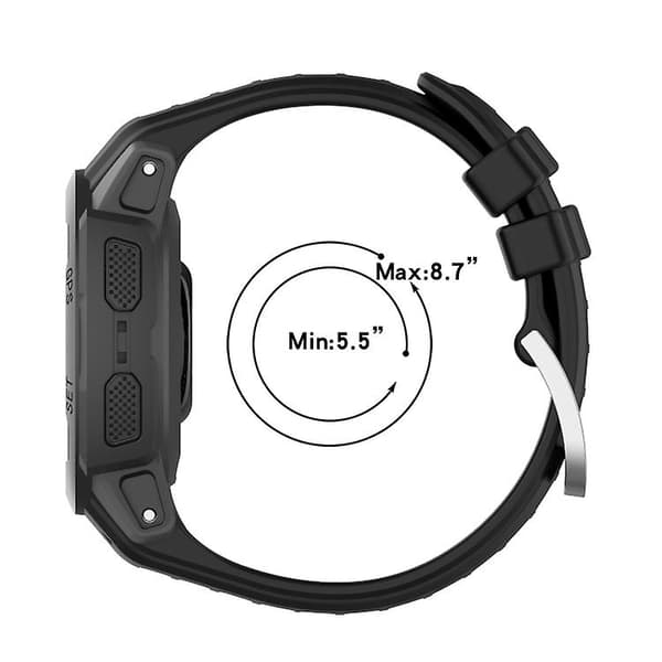 Til Garmin Instinct 2s silikone urrem Black