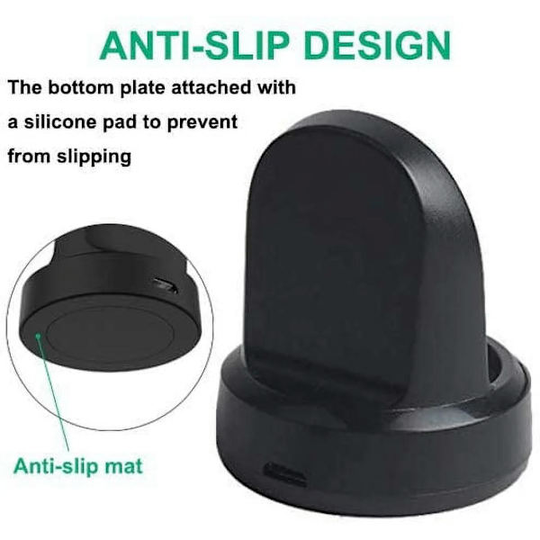 Lader for Samsung Galaxy Watch 1 42mm/46mm, erstatningsladedokk kompatibel med Galaxy Watch Sm-R800/R810/R815