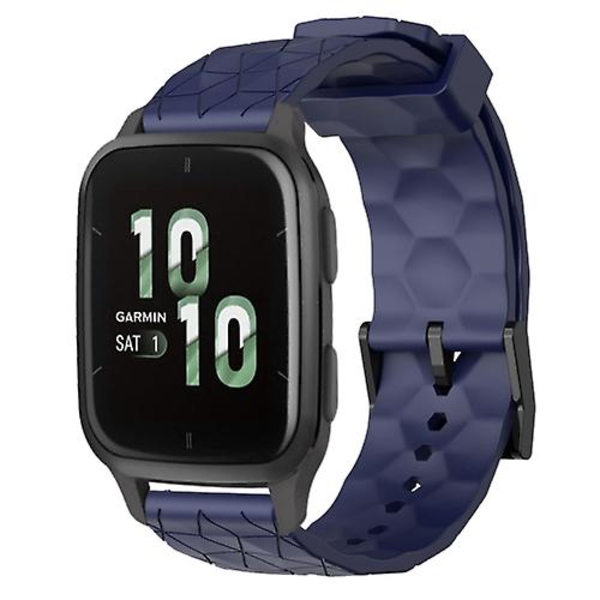 Garmin Forerunner Sq2 20 mm jalkapallokuvioidulle yksiväriselle watch Navy Blue
