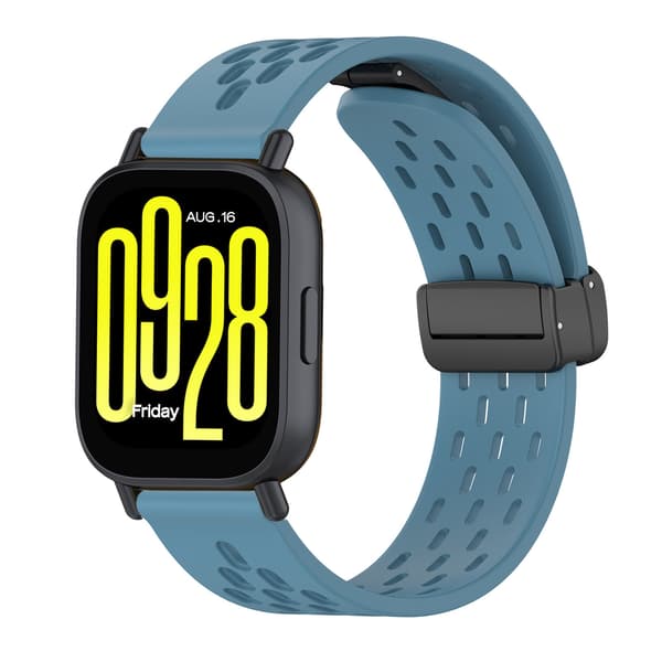 Rem for Xiaomi Redmi Watch 5 Active/watch 5 Lite 22mm Magnetisk silikonrem (blå)