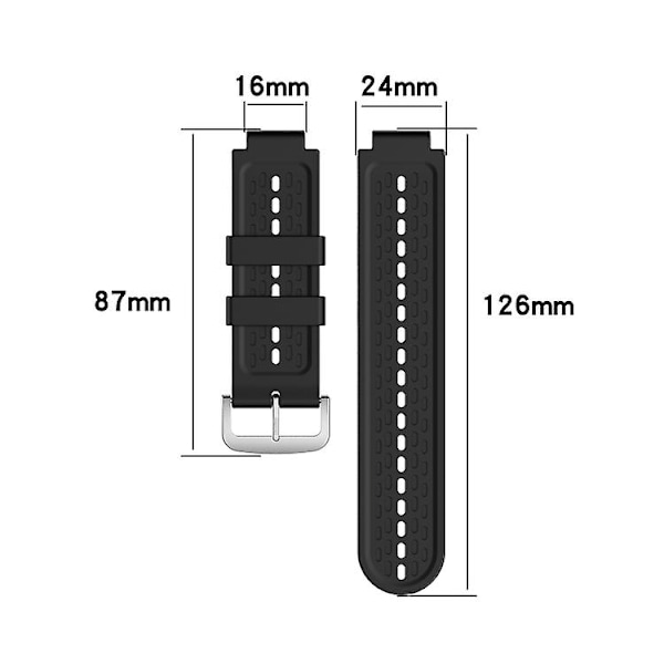 For Garmin Approach S2 / S4 Tofarget silikonklokkerem Black Mint Green
