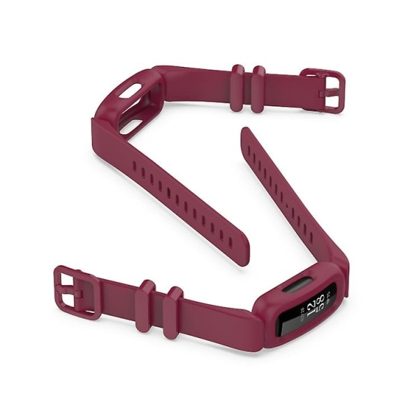 Til Fitbit Inspire 2 Silikone Watch Band Wine Red