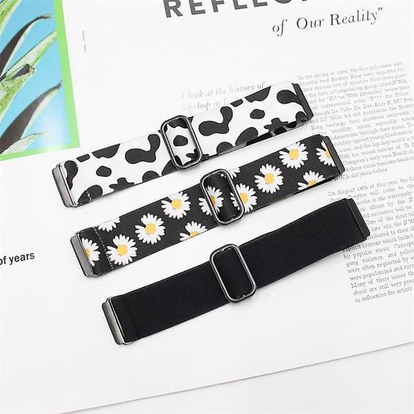 För Fitbit Versa watch Flätad Jacquard Justerbar rem Nylon Watch Band V2-2