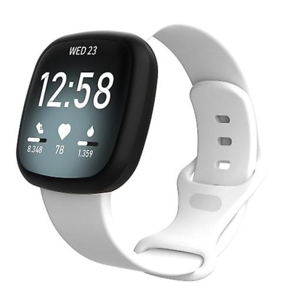 Fitbit Versa 3 / Sense Silicone Watch White