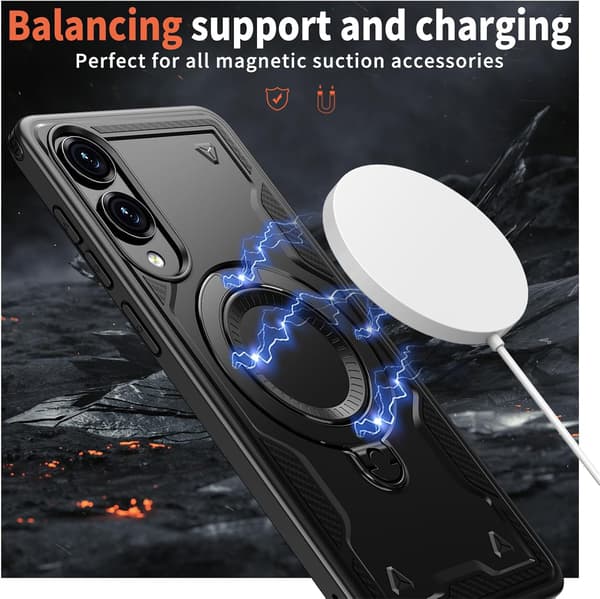 deksel for Samsung Galaxy S25 Edge, fallsikkert, blått