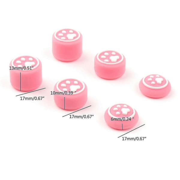 For Switch / Lite / Oled Analog Stick Cover 6pc Cat-claw Thumb Grips-caps