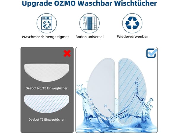 21 Osan Ecovacs Deebot Ozmo 920 950 T5 T8 Aivi Max Tarvikkeita