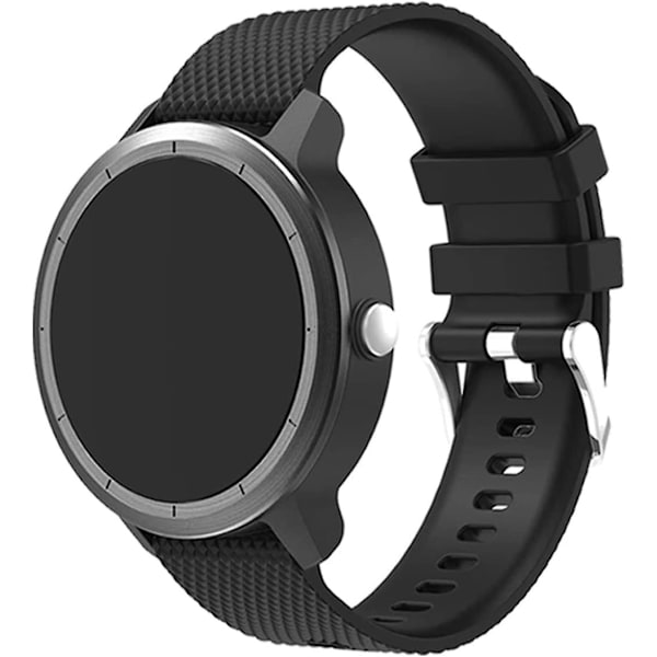 Vivoactive 3 watch , 20 mm silikonirannekkeet Garmin Vivoactive 3:lle/forerunner 645 Music-7pack Black