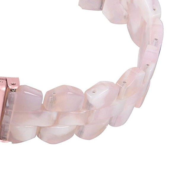 Fitbit Versa 4 / Sense 2 Universal Rhombus Resin watch Pink Flower