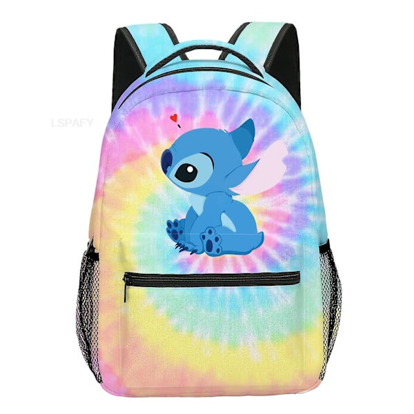 Lilo ja Stitch -reppu nailonista, naisille ja tytöille, Stitch-matkalaukku, tilava koululaukku teini-ikäisille tytöille, sarjakuvakirjala laukku, Lovley Mochilas style 2