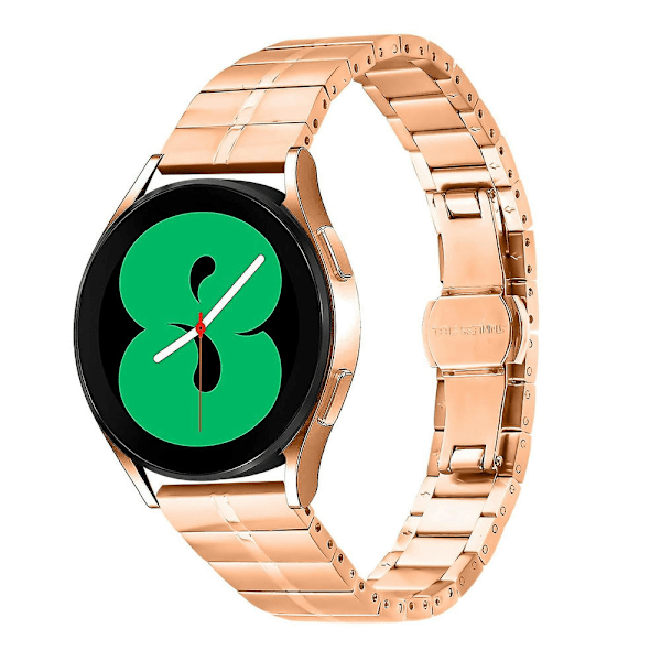 For Huawei Watch 2/Watch GT 2 42mm/Watch GT 3 42mm Rustfrit Stållænke - Stilfuldt Håndled - Pink gold Huawei Watch 2