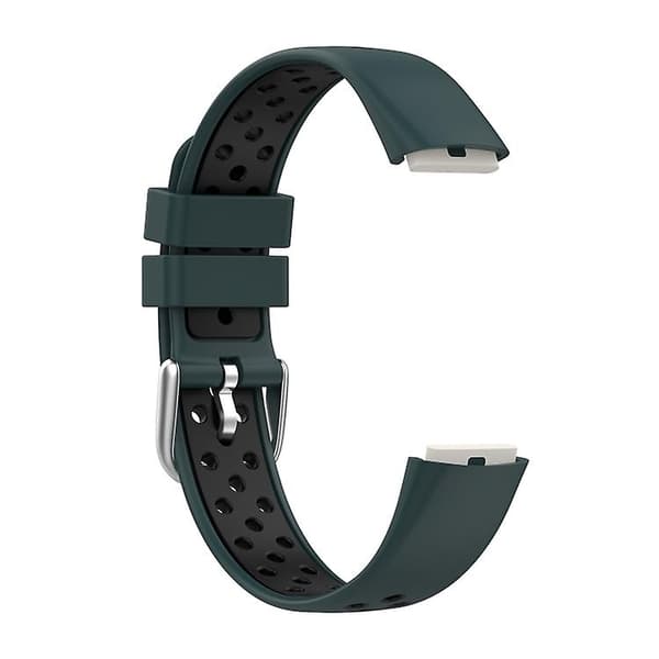 För Fitbit Luxe tvåfärgad watch Olive Green Black