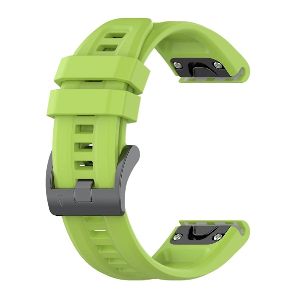 22mm Hurtigutløselig Silikonrem for Garmin Fenix 5X Green