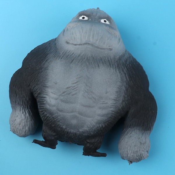 Silikon Stretch Squeeze Gorilla Toys Hand ångestlindring Leksaker för pojkar Flickor Orangutan Beige