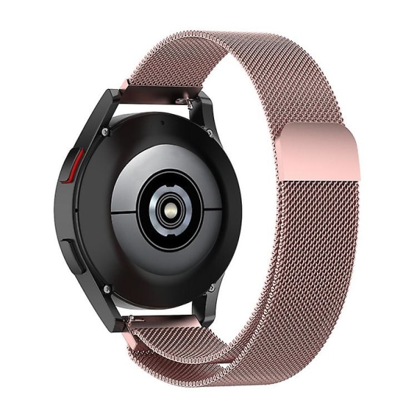 Ersättningsrem i rostfritt stål Magnetisk Milan Fashion Armband för Samsung Galaxy Watch 3 rose pink 20mm