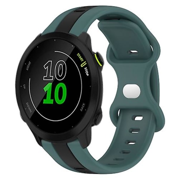 Garmin Forerunner 158 20mm Butterfly Solki, Kaksivärinen watch Green-Black