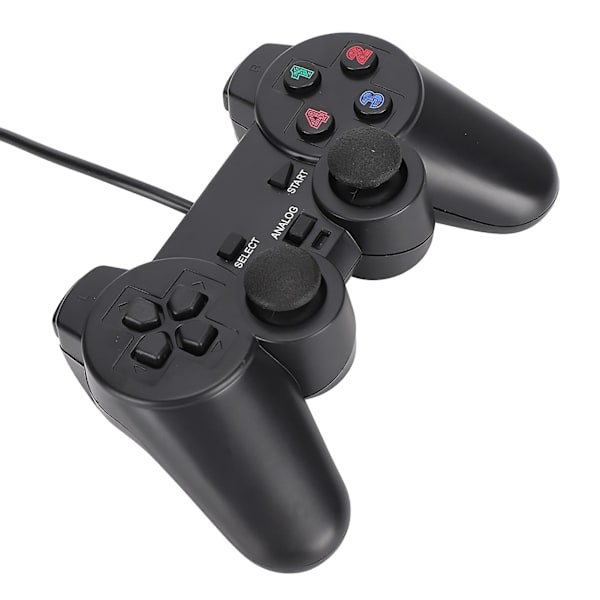 Kablet USB Gamepad med Dobbelt Vibration til PC Bærbar - Computer Spil Controller Joystick