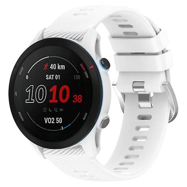 Garmin Forerunner255 22 mm ristikuvioitu watch White