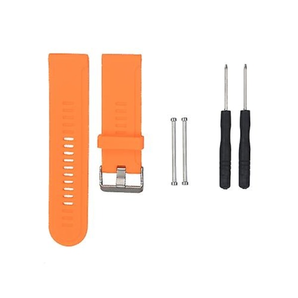 Til Garmin Fenix3 Hr silikone urrem Orange