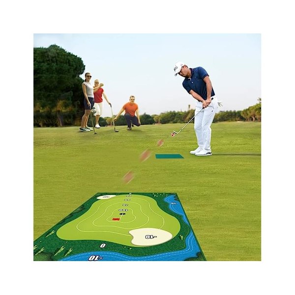 Chipping Golfspelmatta Set Golfövningsmatta Spelyta Inomhus Utomhus