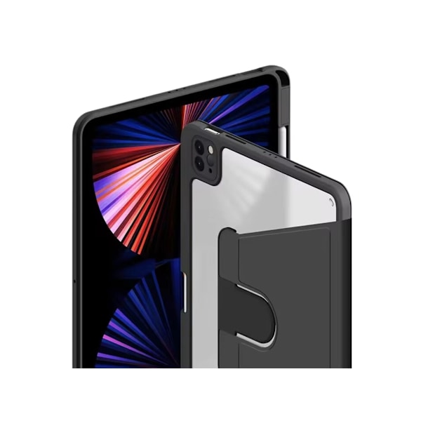 Crystal Folio -kotelo 360º kääntyvä Xiaomi Pad 6 Pro 11 -laitteelle, musta