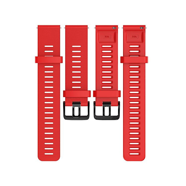Til Polar Grit X Silicone Official Buckle Watch Band Red