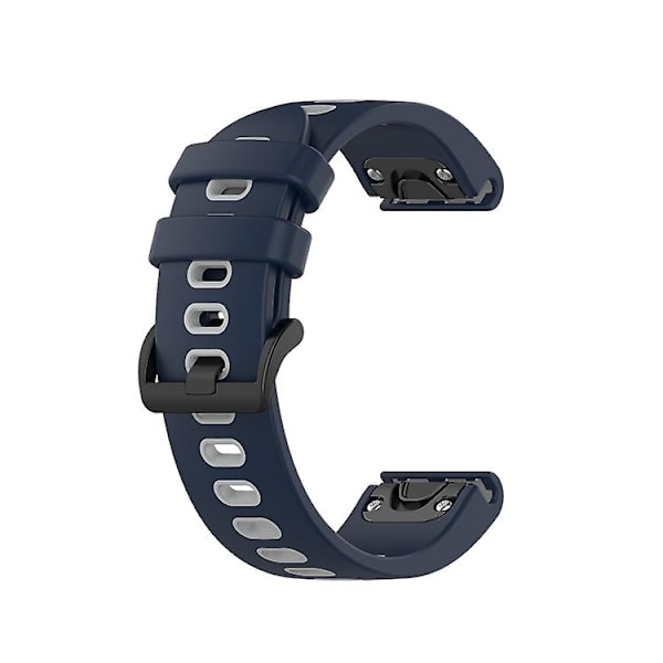 För Garmin Fenix ​​6s Tvåfärgs watch Midnight Blue Gray