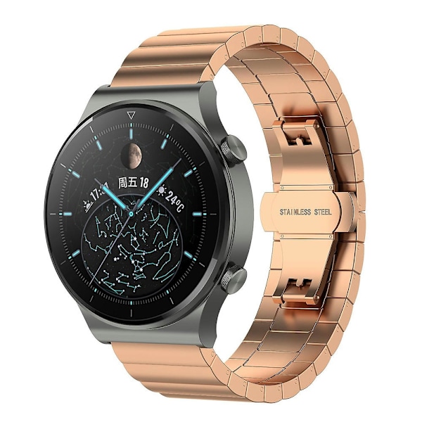 Stållænke til Huawei Watch GT 3 42mm Red gold