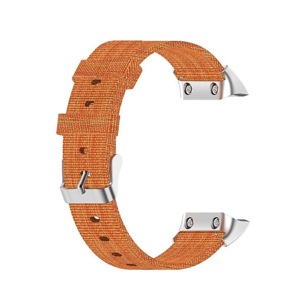 For Garmin Forerunner 35 / 30 Universal Nylon Canvas Watch Band Orange