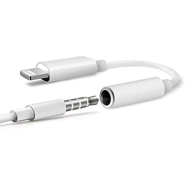 3,5 mm hörlurar, adapter för öronproppar, 2 delar, enkel att använda, kompatibel med Apple iPhone 11 Pro Max X/xs/max/xr 7/8/8 Plus Plug and Play (2 Pi
