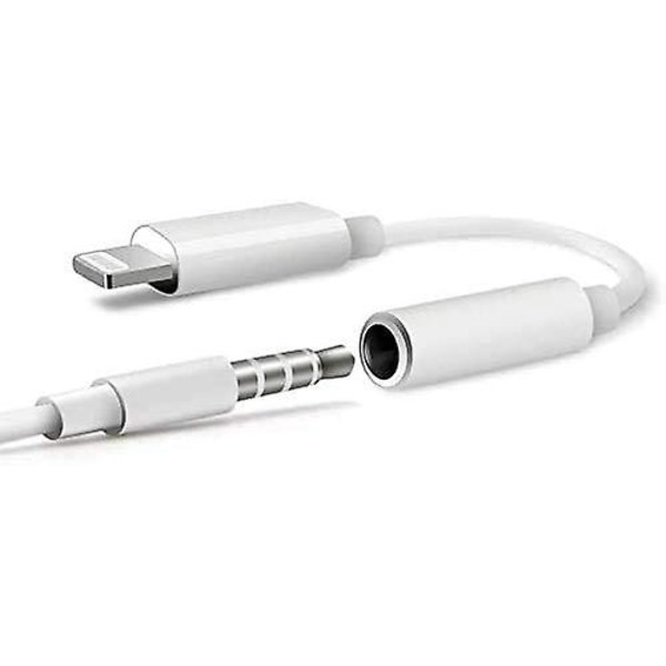 3,5 mm hovedtelefon, adapter øreprop adapter jack 2 stk., nem at bruge, kompatibel med Apple iPhone 11 Pro Max X/xs/max/xr 7/8/8 Plus plug and play(2 stk.)