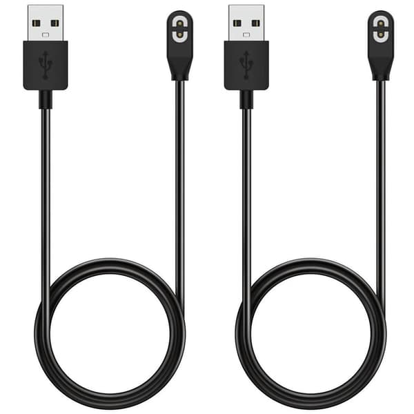 Lader for Shokz Openrun/Openrun Pro/Openrun Mini/Aftershokz Aeropex og Opencomm, (2-pakning, 3,3ft/1m)