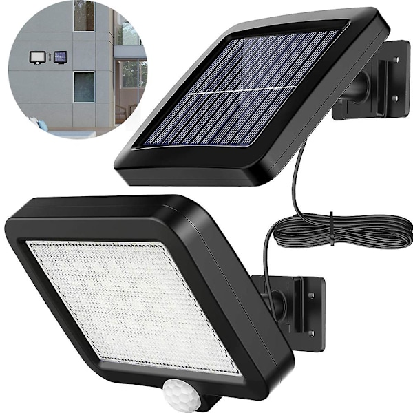 Sollamper til udendørs, 56 LED sollampe udendørs med bevægelse