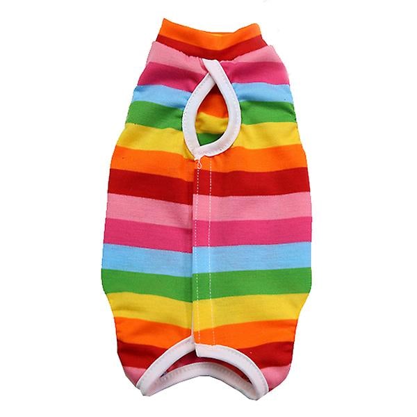 Kattsterilisering Kläder Katt Återhämtning Dräkter Bomull Återhämtning Kropp Wraps Andningsbara Kattungar Återhämtning Kläder för Katter Multicolor M