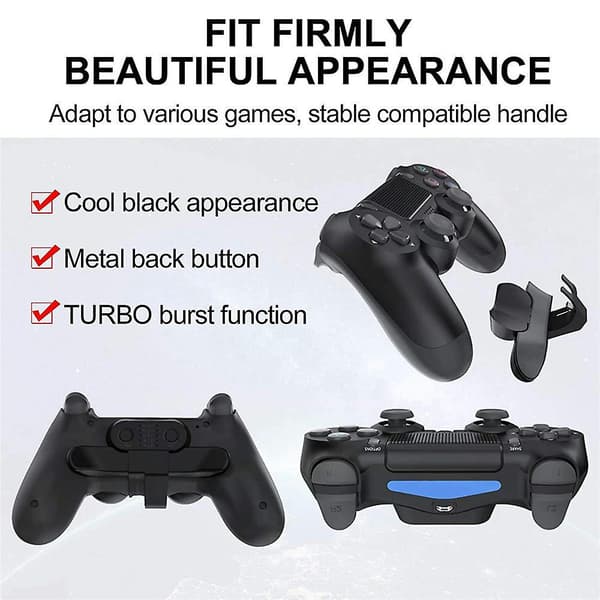 Bakre kontrollfäste för trådlös PS4-kontroller Bakre knapp för spelkontroll PS4-tillbehörspresenter
